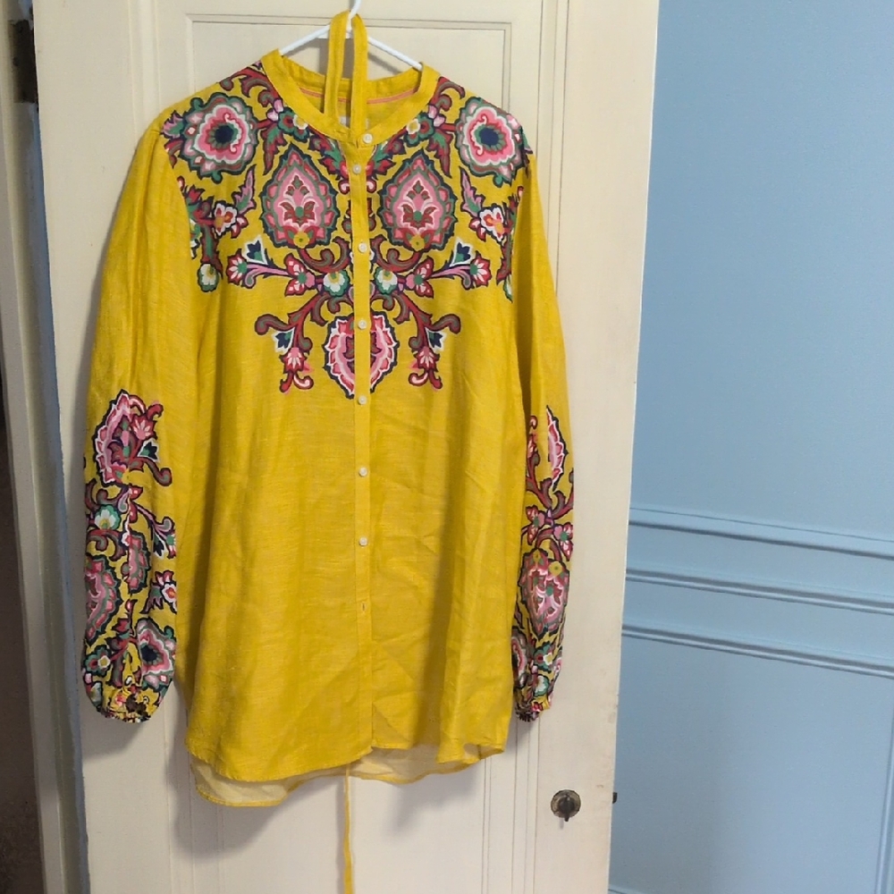 Boden Sunlit Yellow Tunic